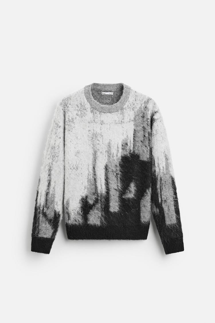 Pullover Knit Abstract