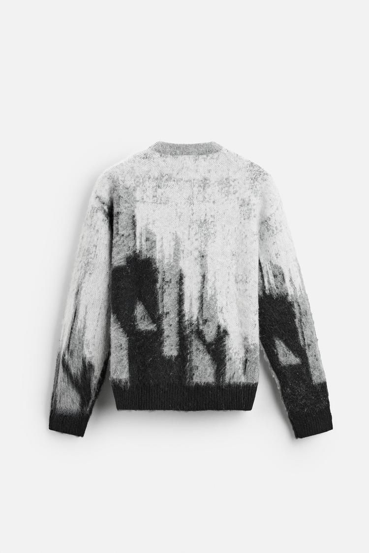 Pullover Knit Abstract